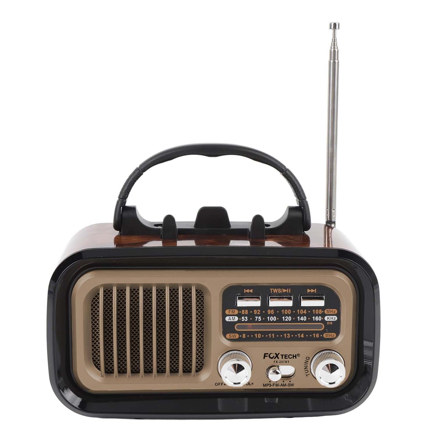 Miniatura 3 de Radio Antiguo 3 Bandas Con Bluetooth